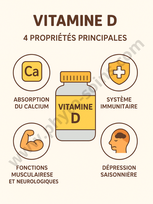 Vitamine D les 4 principales propriétés